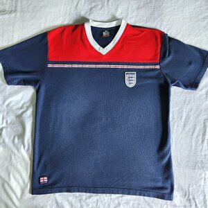 England Football Shirt Mens XL Vintage Retro Style Admiral Top